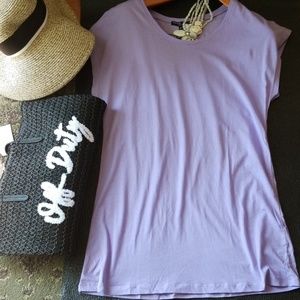 Comfy Chique lilac T-shirt dress